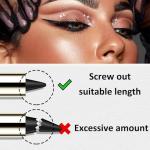 Long-Lasting Black Waterproof Eyeliner Cream Pen