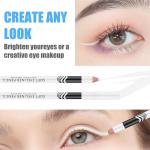 12 Pack Waterproof White Eyeliner Pencils