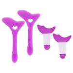4-Pack Silicone Winged Eyeliner Stencils - Purple