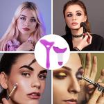 4-Pack Silicone Winged Eyeliner Stencils - Purple