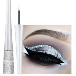 Silver Glitter Liquid Eyeliner with Metallic Shimmer