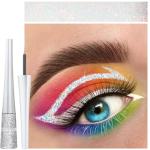 Silver Glitter Liquid Eyeliner with Metallic Shimmer