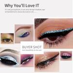 Silver Glitter Liquid Eyeliner with Metallic Shimmer