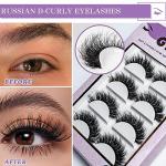 5D Faux Mink Fluffy Lashes - 5 Pairs
