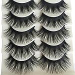 Bluelans® 5 Pairs Thick Natural Black Fake Lashes