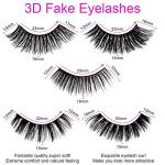 5 Pairs Fluffy 3D Mink False Eyelashes