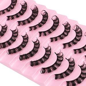 Natural Look Russian Strip False Eyelashes - 10 Pairs
