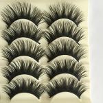 Bluelans® 5 Pairs Thick Natural Black Fake Lashes