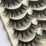 Bluelans® 5 Pairs Thick Natural Black Fake Lashes