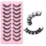 Natural Look Russian Strip False Eyelashes - 10 Pairs