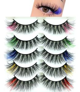 5 Pairs Natural Faux Mink Fluffy Lashes