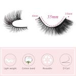 Fluffy Cat Eye Faux Mink Eyelashes - 7 Pairs