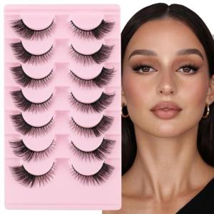 Wispy Cat Eye False Eyelashes - 7 Pairs