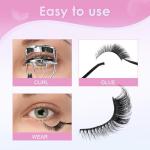 Wispy Cat Eye False Eyelashes - 7 Pairs