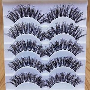 5 Pairs of Natural 3D False Eyelashes