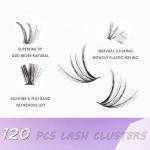 120 Pcs DIY Cluster Lashes for Natural Looks