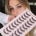 Manga Style False Eyelashes - 10 Pairs Pack