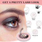 D Curl DIY False Eyelash Clusters - 26 Pack