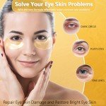24K Gold Under Eye Gel Masks for Puffiness