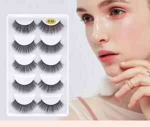 3D Faux Mink False Eyelashes - 5 Pairs