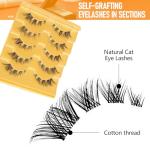 Self-Adhesive Anime Doll Eye Lashes - 5 Pairs