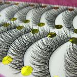 Bluelans® 10 Pairs Thick Cross Eye Lashes
