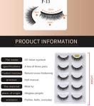 3D Faux Mink False Eyelashes - 5 Pairs