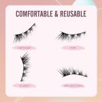 Self-Adhesive Anime Doll Eye Lashes - 5 Pairs