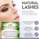 Fyne Natural Short Cluster Lash Extensions - 60 Pack