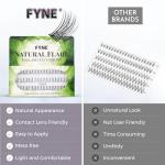 Fyne Natural Short Cluster Lash Extensions - 60 Pack