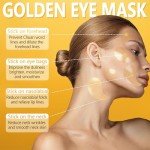 24K Gold Under Eye Gel Masks for Puffiness