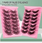 7 Pairs 8D Mink Fluffy Fake Eyelashes