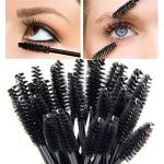 50 Disposable Eyelash Brushes for Makeup and Eyebrows