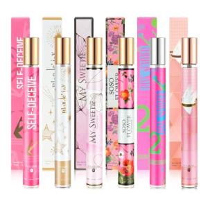 Women's Perfume Gift Set - 6 Travel-Sized Eau de Parfum