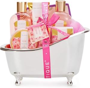 Rose Bath Gift Set - 8 Pamper Essentials