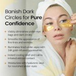 24K Gold Eye Treatment Masks for Dark Circles