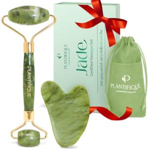 Jade Roller & Gua Sha Set for Skincare