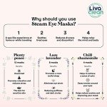 LivaClean 24 Steam Eye Mask for Relaxation