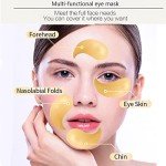 24K Gold Collagen Under Eye Masks for Dark Circles
