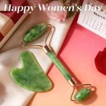 BAIMEI Jade Gua Sha and Face Roller Set