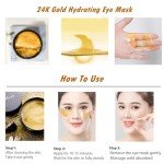 24K Gold Collagen Under Eye Masks for Dark Circles