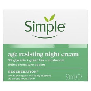 Age-Defying Night Cream with Glycerin & Green Tea