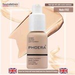 Glamza PHOERA Full Coverage Matte Foundation, Shade 102