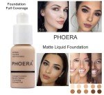 Glamza PHOERA Full Coverage Matte Foundation, Shade 102