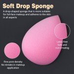 12-Piece BEAKEY Makeup Brush Set with Sponges