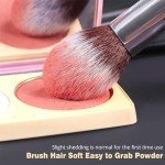 12-Piece BEAKEY Makeup Brush Set with Sponges