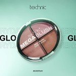 Technic Mega Blush 4-in-1 Compact - Buildable Shades
