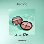 Technic Mega Blush 4-in-1 Compact - Buildable Shades