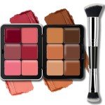 12-Color Cream Contour and Blush Palette
