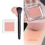 Nude Peach Matte Blush for Natural Glow